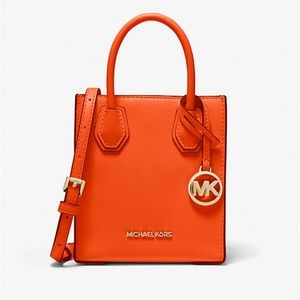 Michael Kors Mercer Extra-Small Pebbled Leather Crossbody Bag